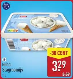 ALDI Mucci slagroomijs aanbieding