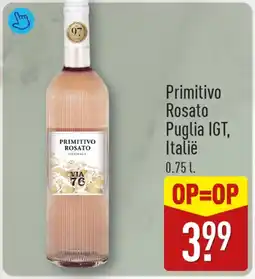 ALDI Primitivo rosato puglia igt aanbieding