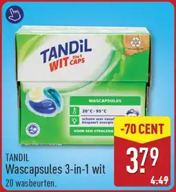 ALDI TANDIL WASCAPSULES 3 in 1 wit aanbieding