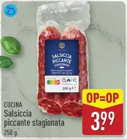 ALDI Cuccina salsiccia piccante stagionata aanbieding