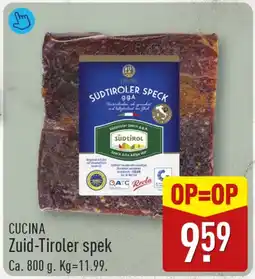 ALDI Cucina zuid tiroler spek aanbieding