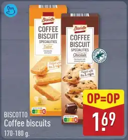 ALDI Biscotto coffee biscuits aanbieding