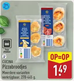 ALDI Cucina pizzabroodjes aanbieding