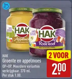 ALDI Hak groente en appelmoes aanbieding