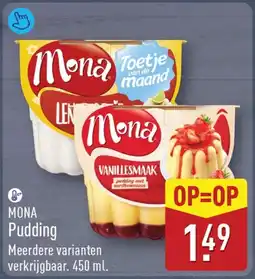 ALDI Mona pudding aanbieding