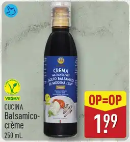 ALDI Cuccina balsamico crème aanbieding