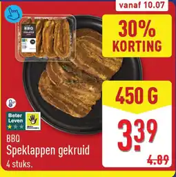 ALDI BBQ speklappen gekruid aanbieding