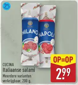 ALDI Cucina italiaanse salami aanbieding