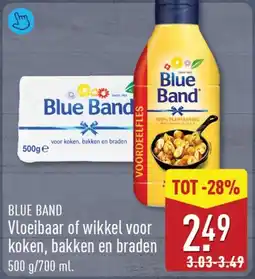 ALDI Blue band vloeibaar of wikkel voor koken, bakken en braden aanbieding