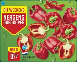 ALDI Rode paprika's aanbieding