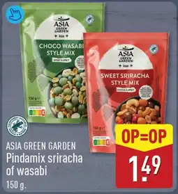 ALDI Asia green garden pindamix sriracha of wasabi aanbieding