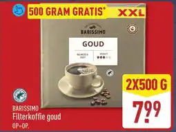 ALDI Barissimo filterkoffie goud aanbieding