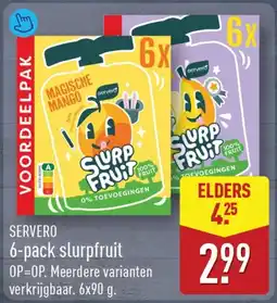 ALDI Servero slurpfruit aanbieding