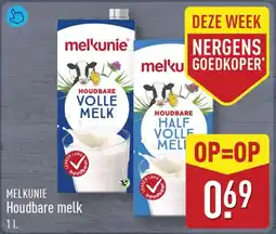 ALDI Melkunie houdbare melk aanbieding
