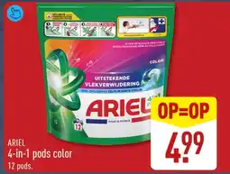 ALDI Ariel 4-in-1 pods color aanbieding