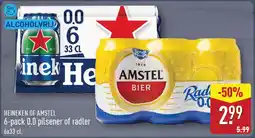 ALDI Heineken of amstel 0.0 pilsener of radler aanbieding
