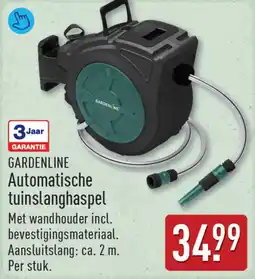 ALDI Gardenline automatische tuinslanghaspel aanbieding