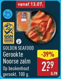 ALDI Golden seafood gerookte noorse zalm aanbieding
