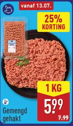 ALDI Gemengd gehakt aanbieding