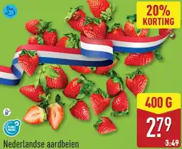 ALDI Nederlandse aardbeien aanbieding