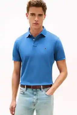 Wehkamp Tommy Hilfiger regular polo blauw aanbieding