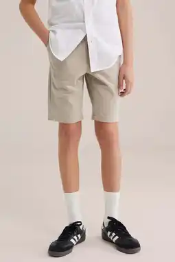 Wehkamp WE Fashion slim chino short beige aanbieding