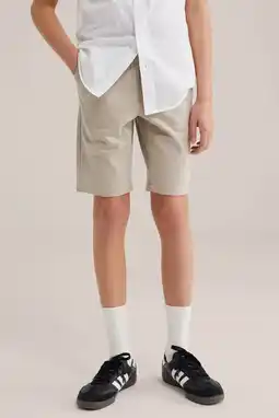 Wehkamp WE Fashion slim chino short beige aanbieding