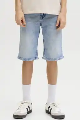 Wehkamp JACK & JONES JUNIOR regular denim short light blue denim aanbieding