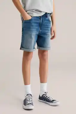 Wehkamp WE Fashion Blue Ridge denim short medium blue denim aanbieding