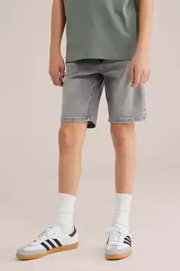 Wehkamp WE Fashion Blue Ridge denim short grey denim aanbieding