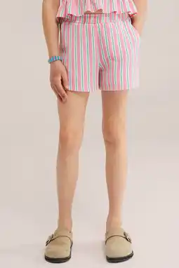 Wehkamp WE Fashion straight gestreepte casual short aanbieding