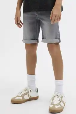 Wehkamp JACK & JONES JUNIOR denim regular short grey denim aanbieding