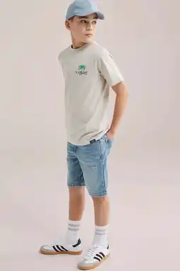 Wehkamp WE Fashion Blue Ridge denim short medium blue denim aanbieding