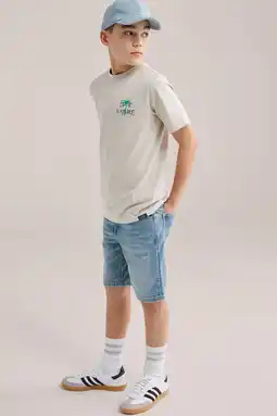 Wehkamp WE Fashion Blue Ridge denim short medium blue denim aanbieding