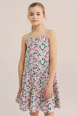 Wehkamp WE Fashion midi jurk ecru aanbieding