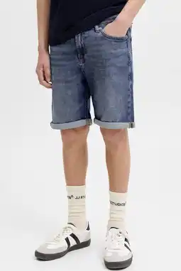 Wehkamp JACK & JONES JUNIOR regular denim short dark blue denim aanbieding