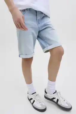 Wehkamp JACK & JONES JUNIOR denim short light blue denim aanbieding
