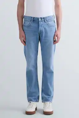 Wehkamp REPLAY GROVER straight leg jeans light blue aanbieding