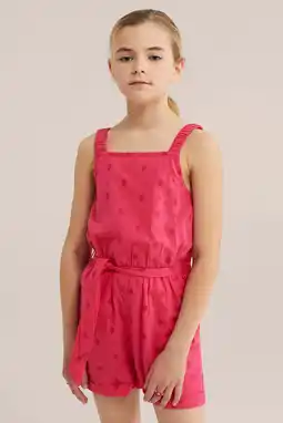Wehkamp WE Fashion playsuit roze met stippen aanbieding