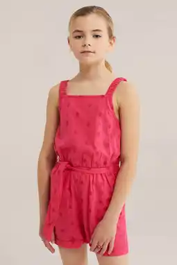 Wehkamp WE Fashion playsuit roze met stippen aanbieding