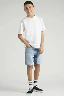 Wehkamp ONLY & SONS JUNIOR denim short light blue denim aanbieding