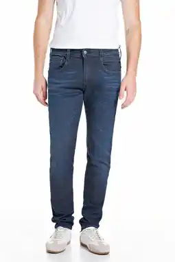 Wehkamp REPLAY ANBASS slim fit jeans dark blue aanbieding
