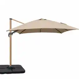 Wehkamp SenS-Line zweefparasol Jamaica zandkleur (300x300 cm) aanbieding