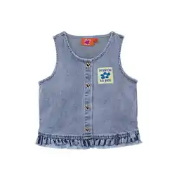 Wehkamp Z8 kids denim gilet Cateleya light blue denim aanbieding