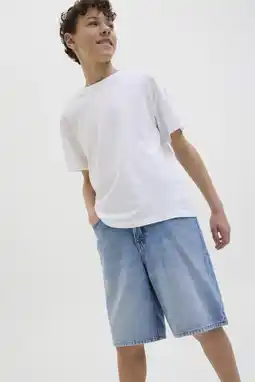Wehkamp JACK & JONES JUNIOR denim short light blue denim aanbieding