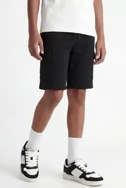 Wehkamp JACK & JONES JUNIOR cargo short JPSTBRADLEY zwart aanbieding