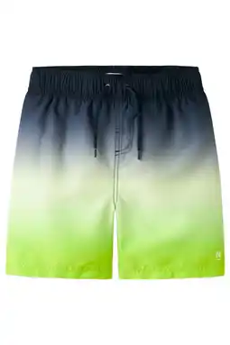 Wehkamp NAME IT KIDS zwemshort limegroen/donkerblauw aanbieding