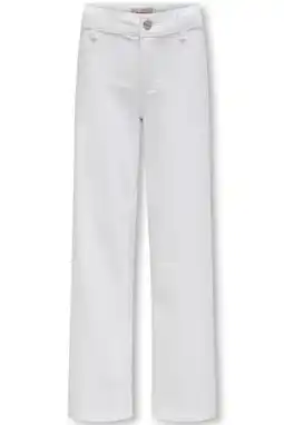 Wehkamp KIDS ONLY GIRL KOGSYLVIE wide leg jeans wit aanbieding