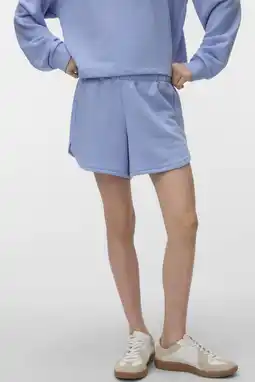 Wehkamp VERO MODA GIRL regular sweatshort lichtblauw aanbieding