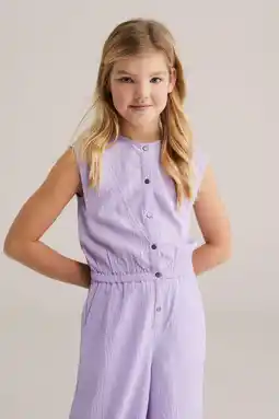 Wehkamp WE Fashion Straight jumpsuit lila aanbieding